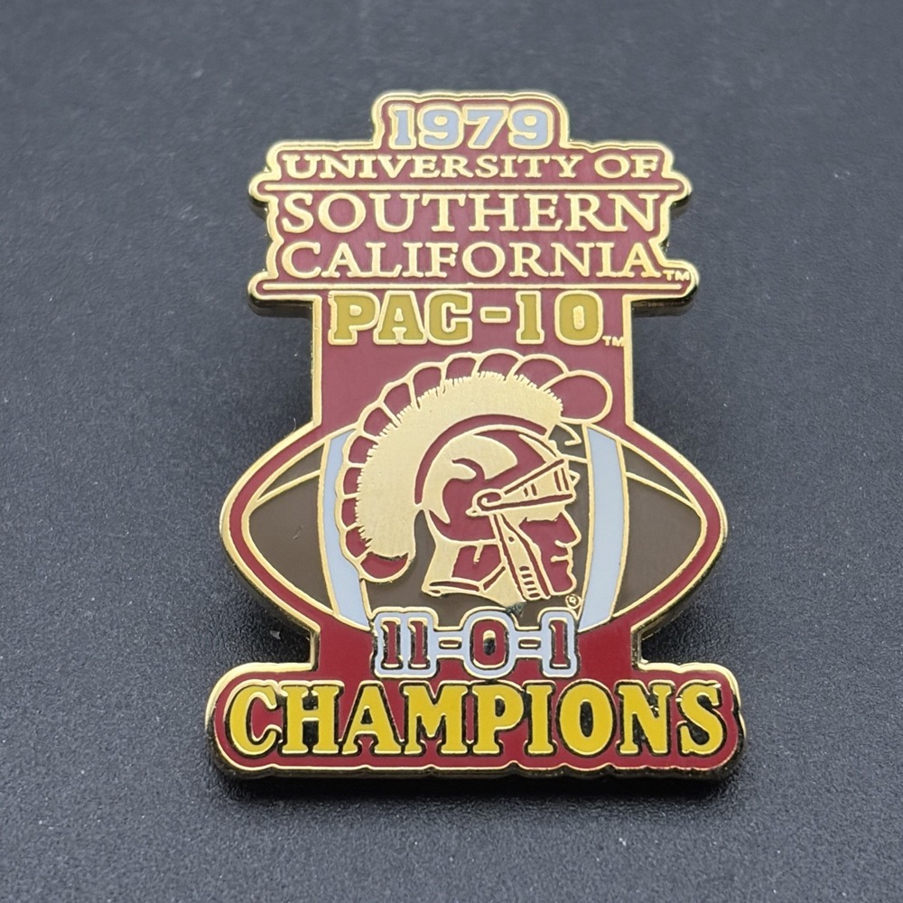 University of Southern California USC Football 1979 PAC-10 Champions Lapel Pin